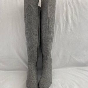 Nine West Gray Over the Knee Boots